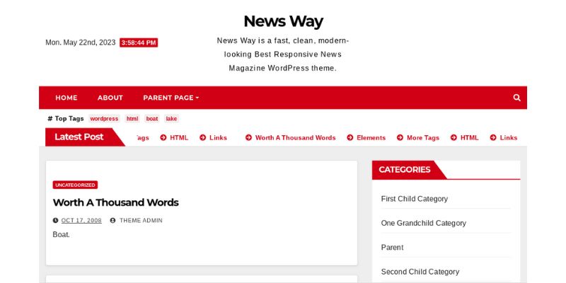 Theme C NewsWave - best WordPress themes