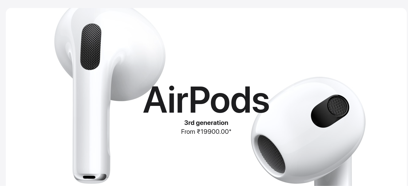 Apple airpods -WordPress website design trends 2023